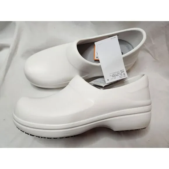 Crocs Neria Pro II Slip-Resistant Work Clogs Women’s 10 White NWT - Picture 2 of 9